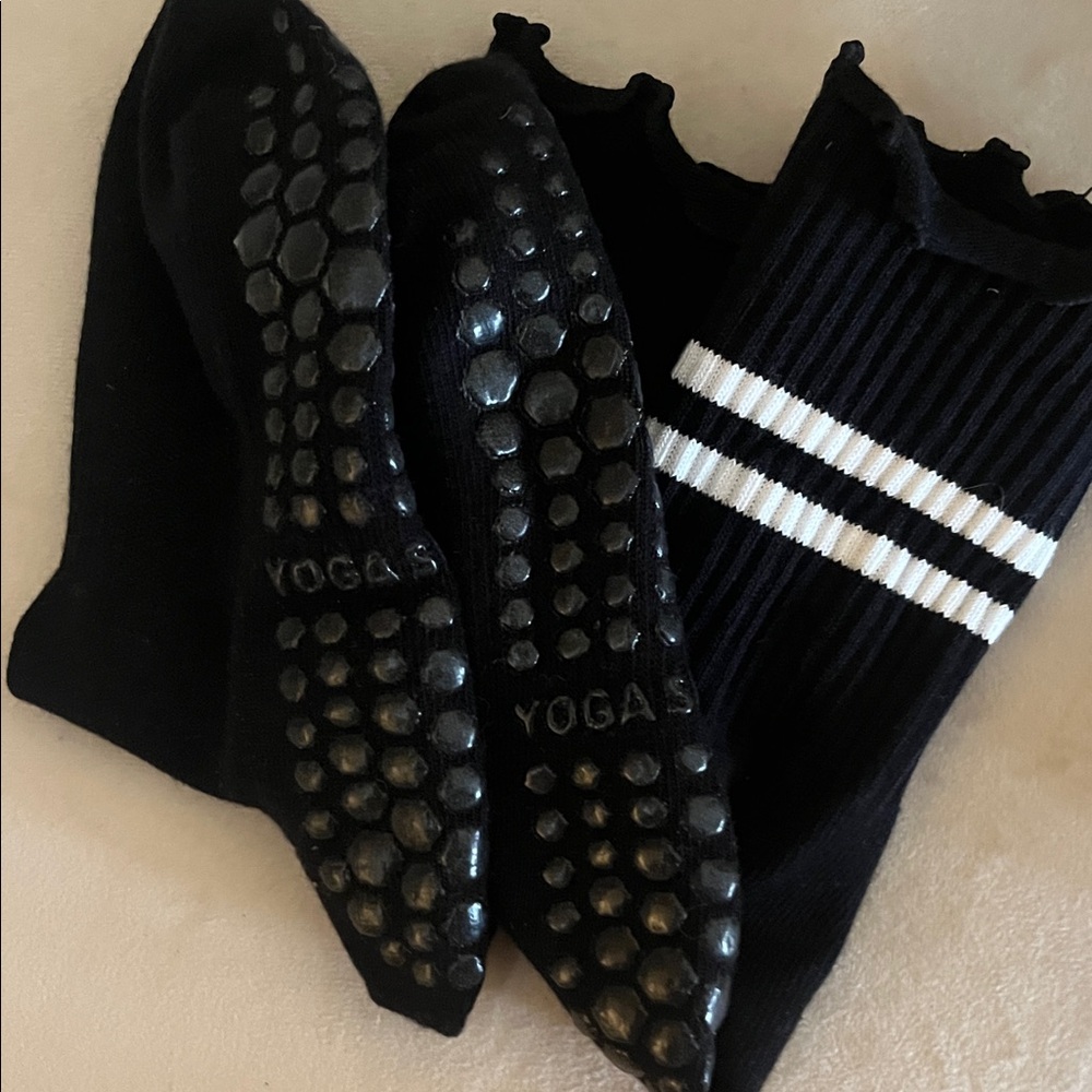 New Pilates/Yoga Grip Sticky Ankle Grip Sole Sox NEW - Picture 2 of 2